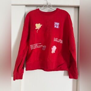 Sig Zane x Saturdays NYC Mānoa Crew Sweatshirt Red M
